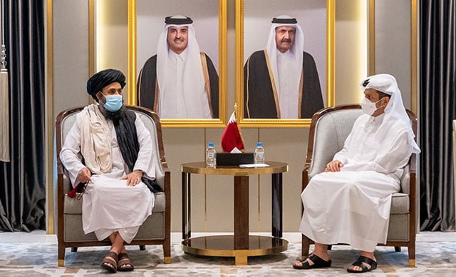 Taliban lideri ile Katar Dışişleri Bakanı arasında görüşme